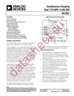 AD7863AR-10 datasheet  